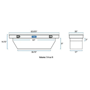 TBS-63-A - caja de herramienta de 63" de largo